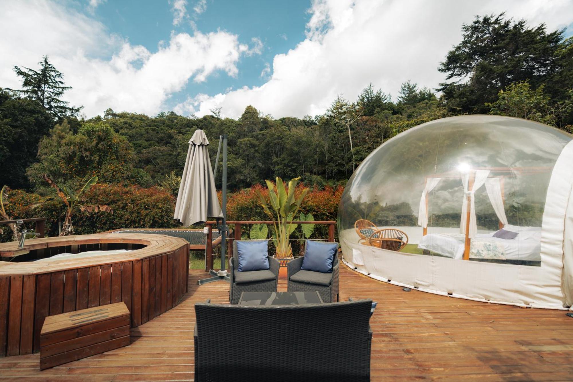 Bubblesky Glamping 15 Min From Medellin Hotel Rionegro Bagian luar foto