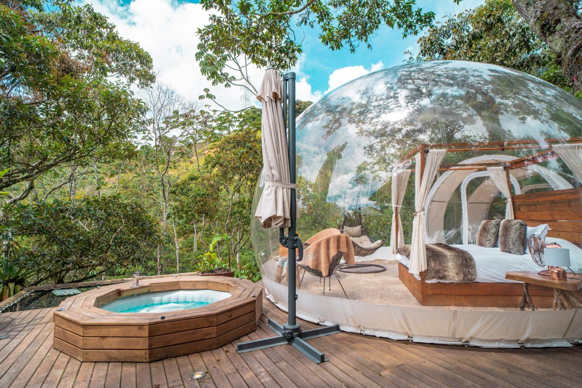 Bubblesky Glamping 15 Min From Medellin Hotel Rionegro Bagian luar foto